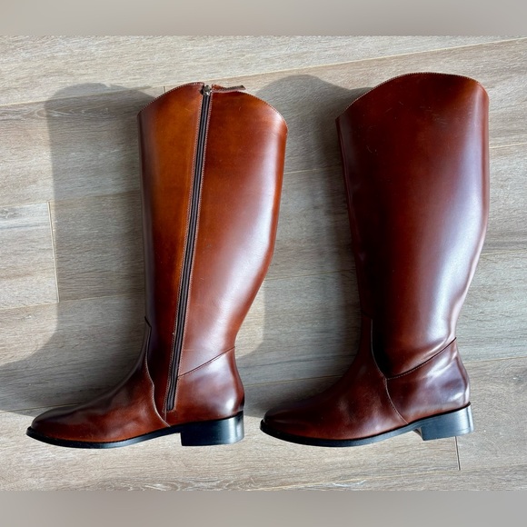 New Amendment Drotning WIDE CALF Riding Boot In Brown - Picture 5 of 10